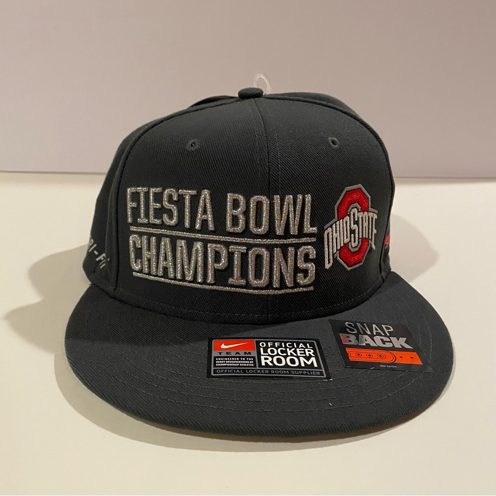 Fiesta Bowl Championship Cap Men’s One Size Black Nike Ohio State Trucker New